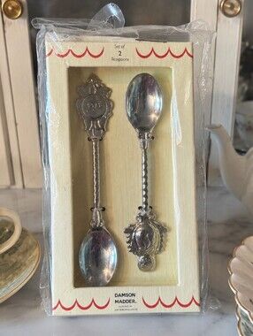 Damson Madder Silver Set of 2 Teaspoons Exclusive for Anthropologie